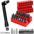 thumbnail image 1 of ZOUSSIQI 46pcs Security Bit Set with Security Torx,Square,Metric & SAE Hex,Phillips,Slotted,Triwing,L Shape Wrench,Spanner Bit Set,Torx Bit Set,Tamper Proof Torx Bit Set,Security CA919-46974, 1 of 7