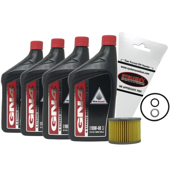 Cyclemax Genuine OEM 1979-1985 Honda CB650 CB 650 10W-40 Oil Change Kit
