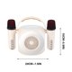 thumbnail image 3 of Puntoco Micrófono de audio Bluetooth Micrófono integrado Altavoz portátil inalámbrico para el hogar al aire libre para niños, 3 of 3