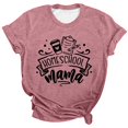 thumbnail image 3 of T-shirt Décontracté à Manches Courtes Imprimé Graphique pour Femmes Col Rond Confortable pour Usage Quotidien Tenues de Printemps Été avec Jeans T-Shirts pour Femmes, 3 of 3