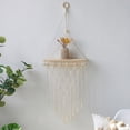 thumbnail image 4 of Estante para colgar en la pared con cuerda tejida hecha a mano, para cocina, baño, almacenamiento en el hogar, estante flotante de pared para plantas de interior, 4 of 7