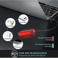 thumbnail image 2 of Usb Rechargeable Bike Light, Front Bike Light Bike Light, 4 Modes Rechargeable Powerful Waterproof Shockproof Led Bike Light --, 2 of 4