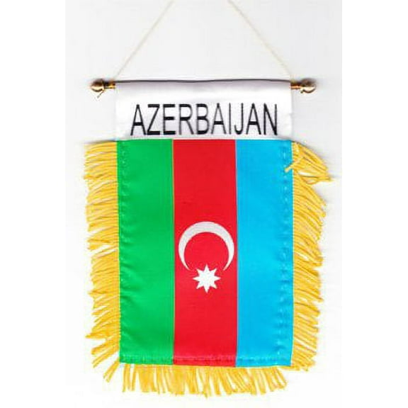 Azerbaijan Window Hanging Flag