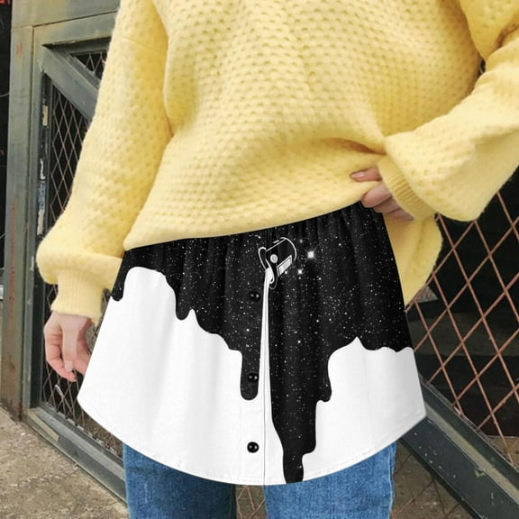 Aayomet Sparkly Skirt For Women Women's High Slit Maxi Skirt Side Split Elastic Waist Flowy Long Maxi Skirts,White XXL