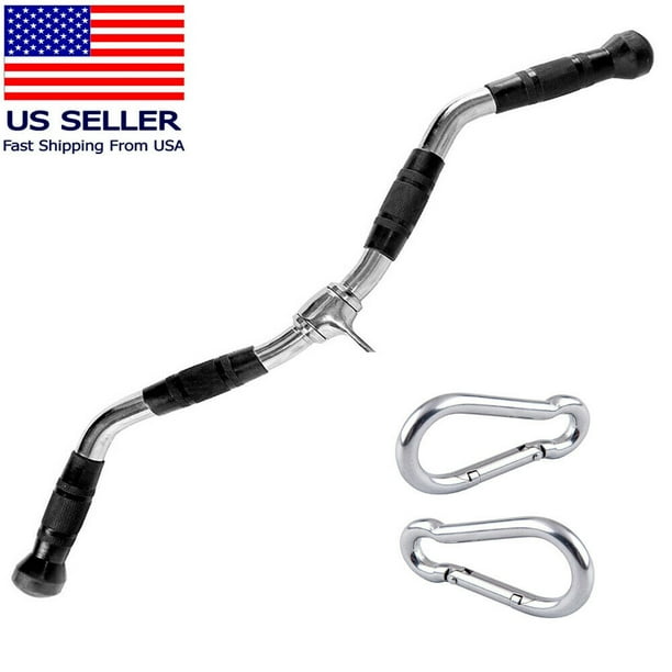 Fitness Maniac Curl Bar Cable Attachment Ez For Gym Lat Pulldown ...