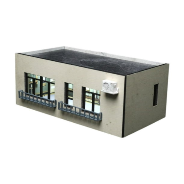Casa modelo a escala HO 1/64, decoración de mesa de arena, decoración de mesa realista A