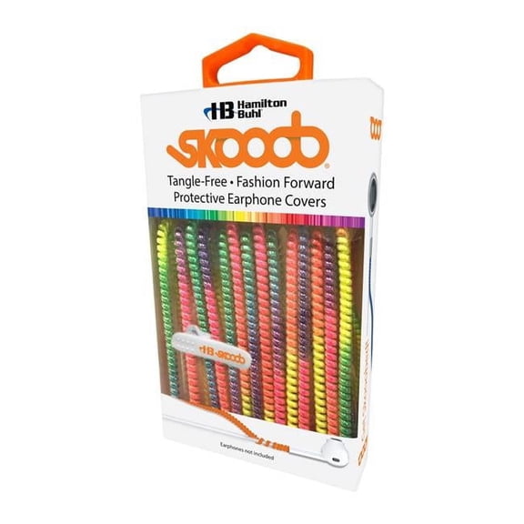 HamiltonBuhl Skoob Tangle Free Earbud Covers - Rainbow