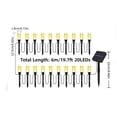 thumbnail image 2 of Christmas Clearance!—less than $1 each, 20 LED Solar Column Ground Stake Lights with 3 colors to choose from for Garden Walkway Outdoor Decor(Yellow), 2 of 6