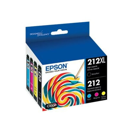 Epson - 212XL 4-Pack High-Yield and Standard Capacity Ink Cartridges
