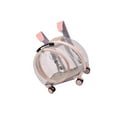 thumbnail image 4 of facefd Kitten Bag Backpack Handbag with Wheels Durable Dog Trolley Case for Puppy Fully Clear and Pink, 4 of 9