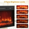 thumbnail image 2 of Cozy Home Electric Fireplace Insert with Remote, Adjustable Flame - 18 in, Black, 2 of 9