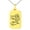 Gold, variant on Gold Plated Stainless Steel Floral World's Best Mom Small Rectangle Dog Tag Charm Pendant Necklace
