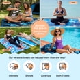 thumbnail image 7 of Inadays Beach Towel Sand Free Absorbent Lightweight Compact Warp-knitted Pool Towels for Swimming Camping Yoga Gym Travel Easy Pack Beach Essentials Accessories for Adults Women Men Vacation Gift, 7 of 7