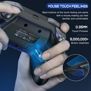 ESYWEN Wireless Switch Controller for Nintendo Switch /Lite/OLED, Compatible with PC, with RGB, Programmable, Wakeup, Turbo, Vibration