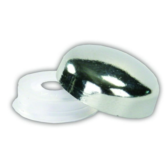 JR Products 20405 Screw Covers, Pack of 14 - Chrome
