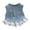 Blue, variant on Girls Shirts Spring/Summer Girls Bow Short Vest Style Baby Lace Lace Patchwork Sleeveless Top Trend