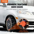 thumbnail image 2 of Auto Tightening Snow Chains Mesh Anti-slip Traction Wheel Chains, 2 of 7