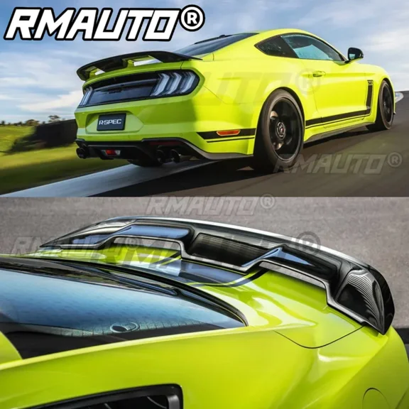 For Ford Mustang 2015-2021 GT500 Style Rear Trunk Spoiler Wing High Quality Car Rear Spoiler Exterior Part Car Accessories