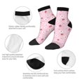 thumbnail image 5 of Fuzoiu Hand Drawn Strawberry Print Adult Socks, Crew Moisture-wicking Socks, Unisex Cushion Crew Socks,Casual Sports Ankle Socks, 5 of 7