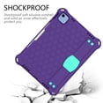 thumbnail image 6 of Dteck Kids Case for iPad Air 11 inch 2025/2024,Shockproof EVA+PC Case Handle Stand Kids Friendly Cover with Shoulder Strap for iPad Air 11-in. M3/M2,Purple+Mint, 6 of 6