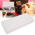 thumbnail image 4 of Caja de almacenamiento con clip para bandas de goma, organizador de joyas y pendientes, herramienta de peluquería, color blanco, 4 of 13