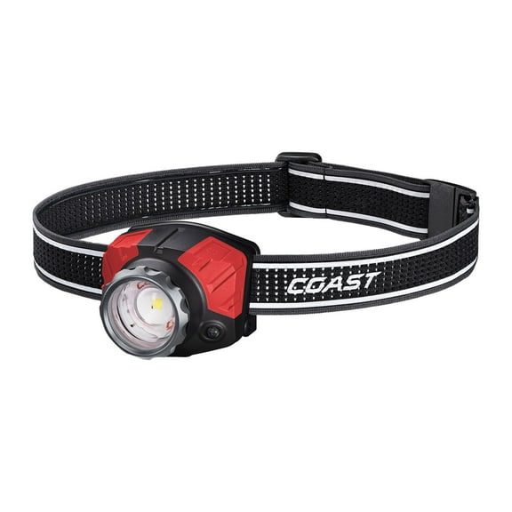 COAST FL85R 1250 Lumen Tri-Color (White/Red/Green) Focusing Rechargeable LED Headlamp