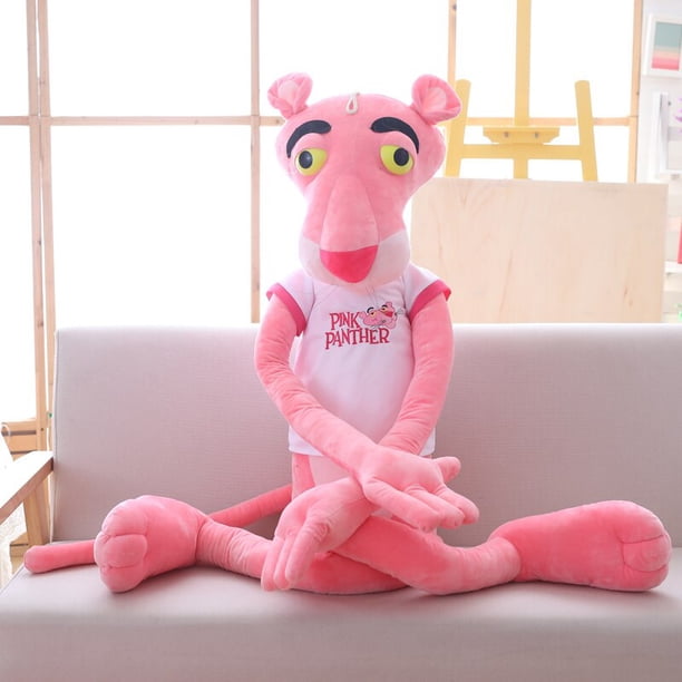 High Quality Big Size Baby Toys Plaything Cute Naughty Pink Panther Plush Stuffed Doll Toy Home Decor Kawaii Xtmas Gift 55-145CMwhite T80cm Deng Xun unisex