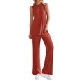 thumbnail image 2 of Conjunto de Chándal PRETTYGARDEN 2 Piezas para Mujer Rojo Ladrillo Talla M, 2 of 8