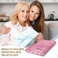 thumbnail image 2 of Warm Hugs Blanket - Breast Cancer Gifts for Women, Encouraging Get Well Soon Gift for Friend Family, Inspirational Healing Blanket, Soft Comfort Throw Blankets 50"x60", 2 of 6