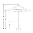 thumbnail image 2 of California Umbrella Venture Series Patio Market Umbrella in Olefin with Aluminum Pole Fiberglass Ribs, 2 of 2