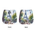 thumbnail image 3 of Xecao Parisian Cafe With Eiffel for Double-layer Running Short for Women, Perfect for Gym, Tennis, and More, Featuring a Convenient Pocket-Medium, 3 of 7