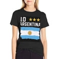 thumbnail image 4 of T-shirt Argentina Flag  Soft Cotton Adult Heat-Transfer Graphic T-Shirt - 180g Breathable Fabric, Unisex Summer Casual Wear with Durable Heat-Printed Design, 4 of 10