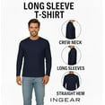 thumbnail image 3 of INGEAR Men's Ultra Soft Casual Base Layer Long Sleeve T-Shirt - Crewneck, Lightweight Polyblend Jersey, 3 of 7