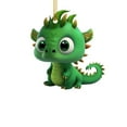 thumbnail image 3 of TOPRenddon Car Rear View Mirror Pendant Hanging Ornament Auto Interior Decoration,Flat Dragon Decorations Christmas Decorations Christmas Tree Acrylic Car Interior Decorations, 3 of 3