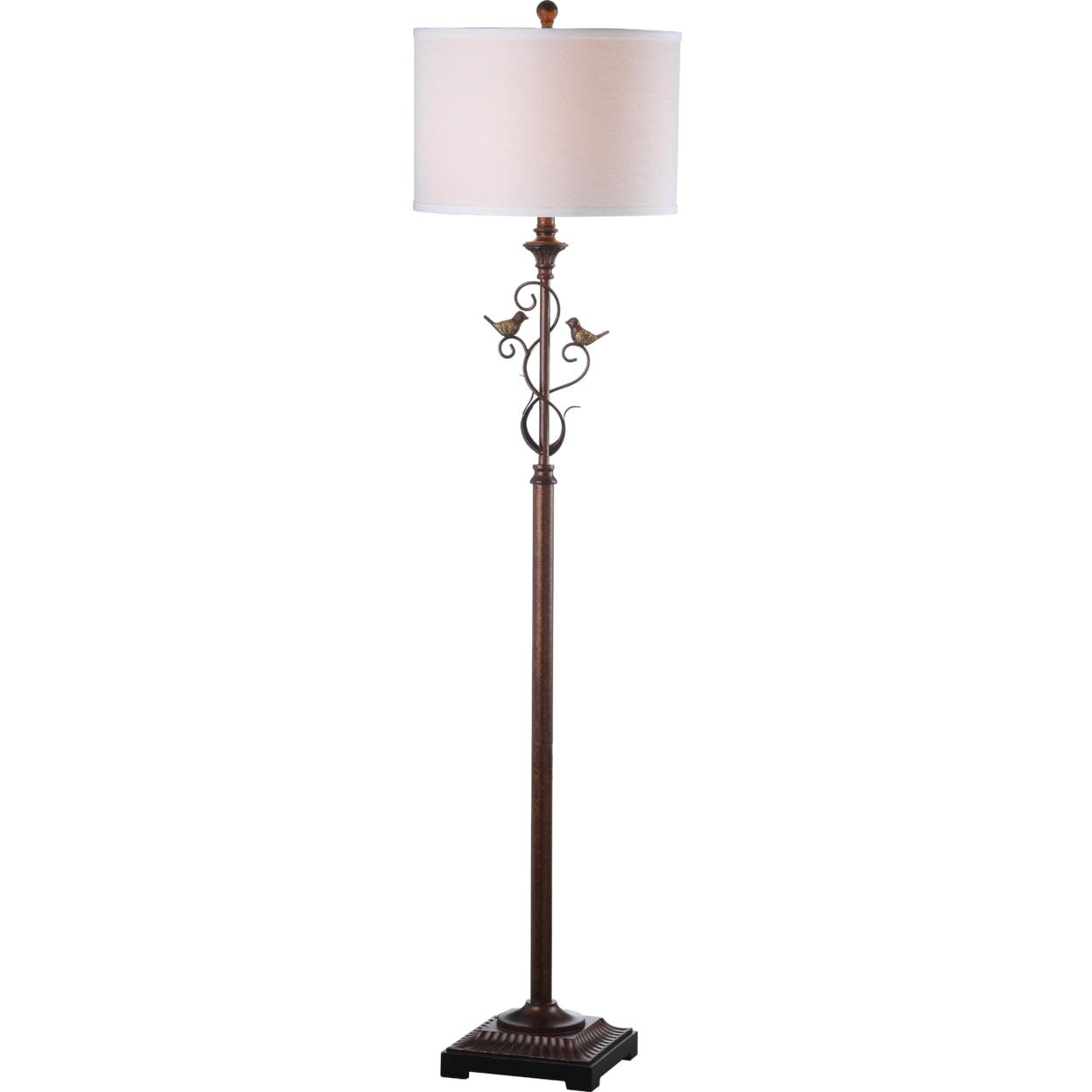 Safavieh Birdsong 61 in. H Antique Floor Lamp, Oil-Rubbed Bronze