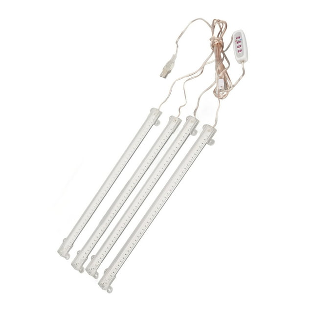 Lumière de Culture de Plantes LED 4 Têtes Dimmable Prise USB Spectre Complet pour Succulentes d'Intérieur