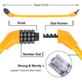 thumbnail image 7 of 2 PACK Bike Locks Cable,Anti Theft Bicycle Lock Chain,4 Digit Security Resettable Bike Combination Lock Self Coiling Combination Cable Combo Bike Locks Without Mounting Bracket,Yellow, 7 of 7