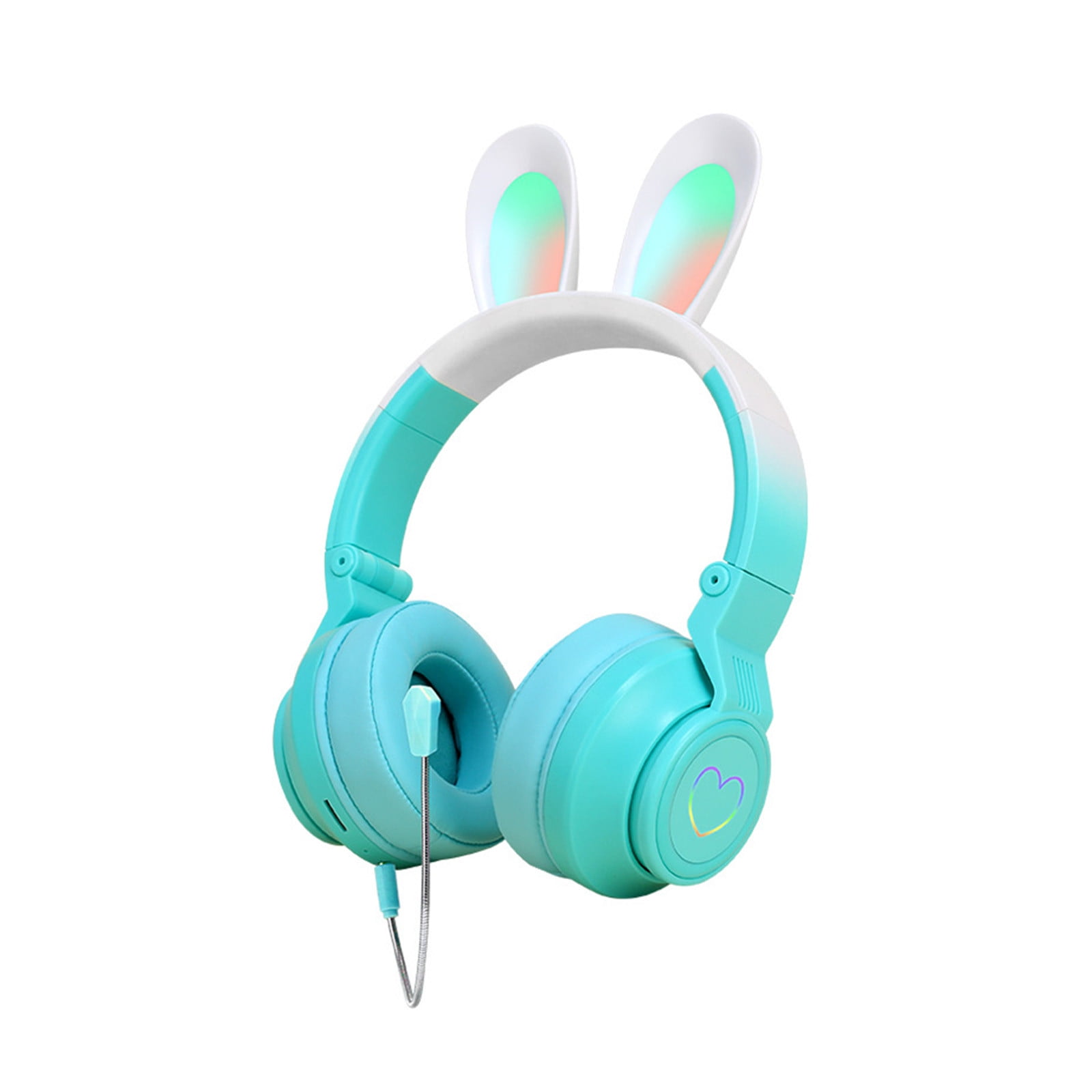 Cagogo 3Pcs Wireless Headphones, Bluetooth Headset Noise Cancelling Over Ear With Microphone, Foldable Wireless Headphones for Travel, Gradient Color Headphones for Music Gaming, Lightweight