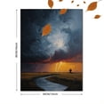 thumbnail image 3 of Dramatic Storm Landscape Canvas Print Wall Art for Living Room Office Farmhouse Hotel Cafe, 3 of 8