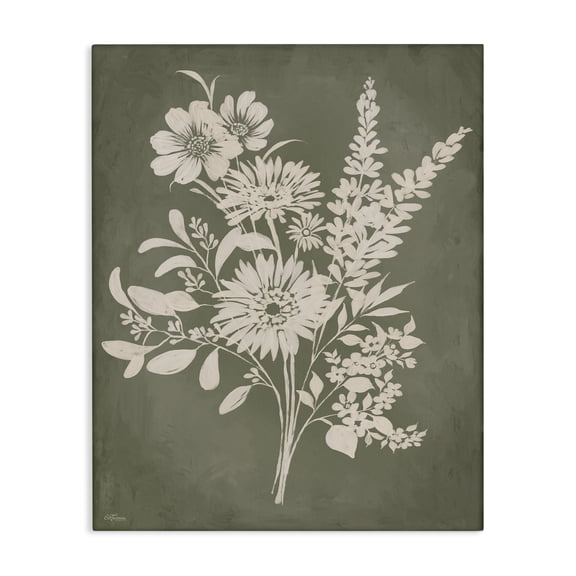 Stupell Industries Bunches of Wildflower Herbs Floral Painting Wrapped Canvas Canvas Art Print Wall Art, 16 x 20