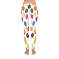thumbnail image 4 of SUNENAT Funny Multicolored Polka Dots Women's Capri Leggings Stretchy Skinny Yoga Pants XL, 4 of 4