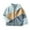 Light Blue, variant on Stylish Girls Jacket for All Seasons 2024 New Children's Stand Collar Polar Outerwear for Everyday Wear and Outdoor Activities