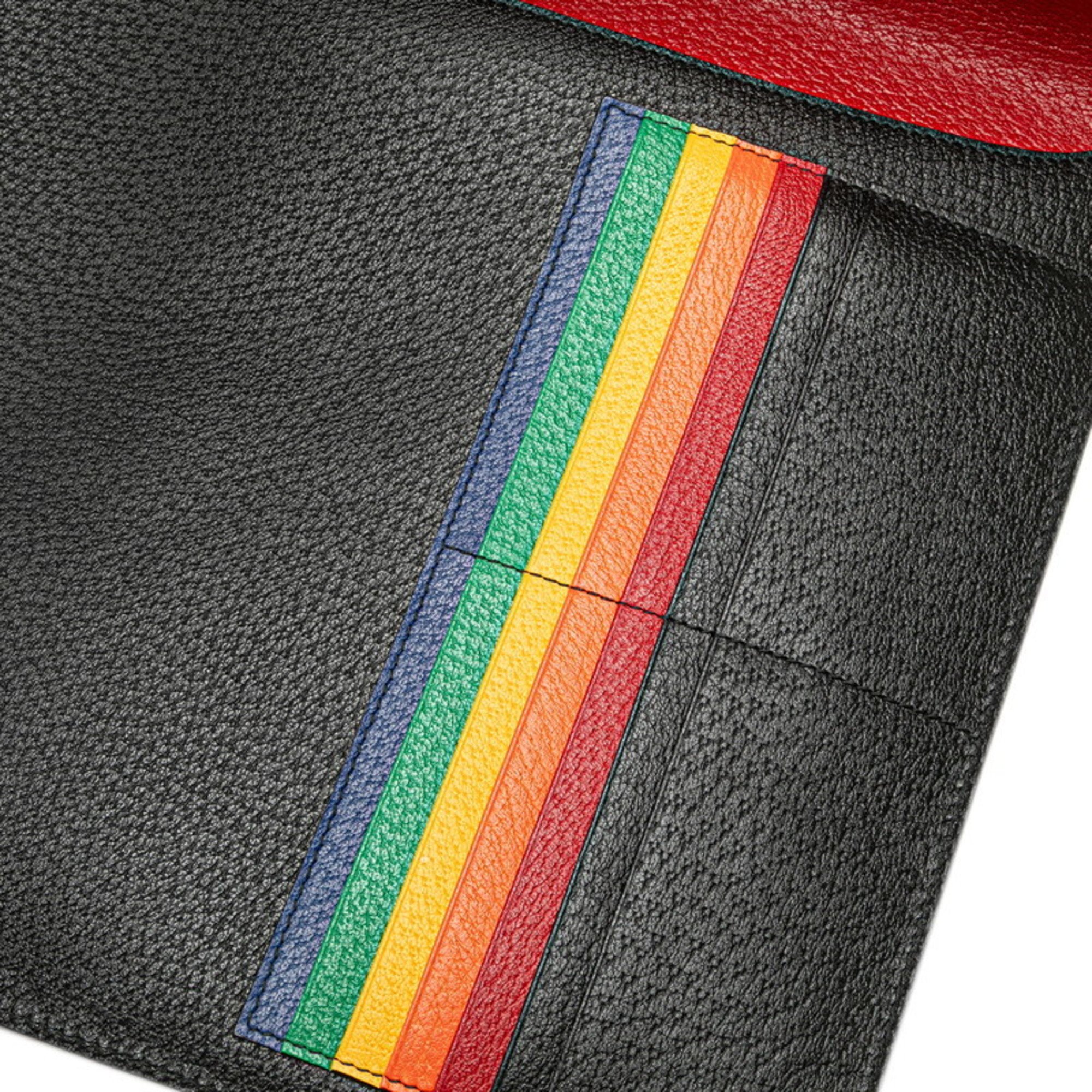Pre-Owned Gucci Cat Head Briefcase Clutch Bag 495655 Black Leather Men's GUCCI (Good)