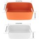 thumbnail image 2 of Plastic storage basket organizer with handles for bathroom kitchen bedroom cosmetics - 6 pieces, 2 of 4
