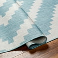 thumbnail image 5 of Hauteloom Anke Living Room, Bedroom Patio Outdoor Area Rug - Bohemian, Transitional - Thatch Light Blue, Dark Gray, Slate - 6'7" x 9', 5 of 9