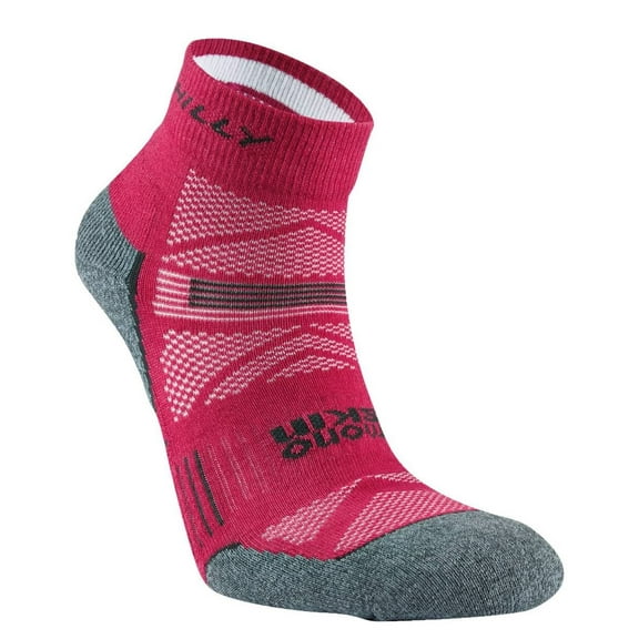 Hilly Supreme Anklet Med Socks - Magenta/Grey Marl