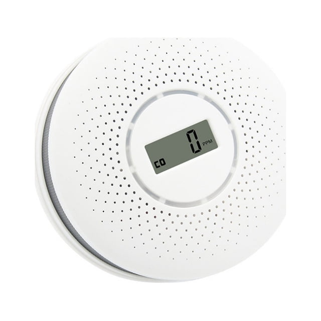 Fiudx Detector de Monóxido de Carbono, Alarma de Alta Sensibilidad, Pantalla Lcd con Niveles de Co, Sensor Fotoeléctrico y Electroquímico, Fácil Montaje En Pared, Seguridad para El Hogar, Funciona co