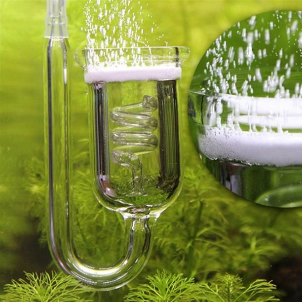 1pcs Glass CO2 Diffuser W Connecting Tube for Aquarium Planted gallons 3 spins Walmart