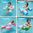 thumbnail image 2 of Hamaca con hojas tropicales Pool Floats Sloosh para adultos, 4 paquetes, 2 of 8