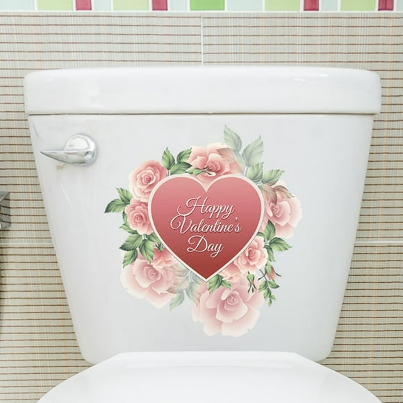 EGNMCR Valentine's Day Window Decoration Stickers PVC Self Adhesive Love Lips Festival Wall Stickers Self Adhesive Festival Stickers
